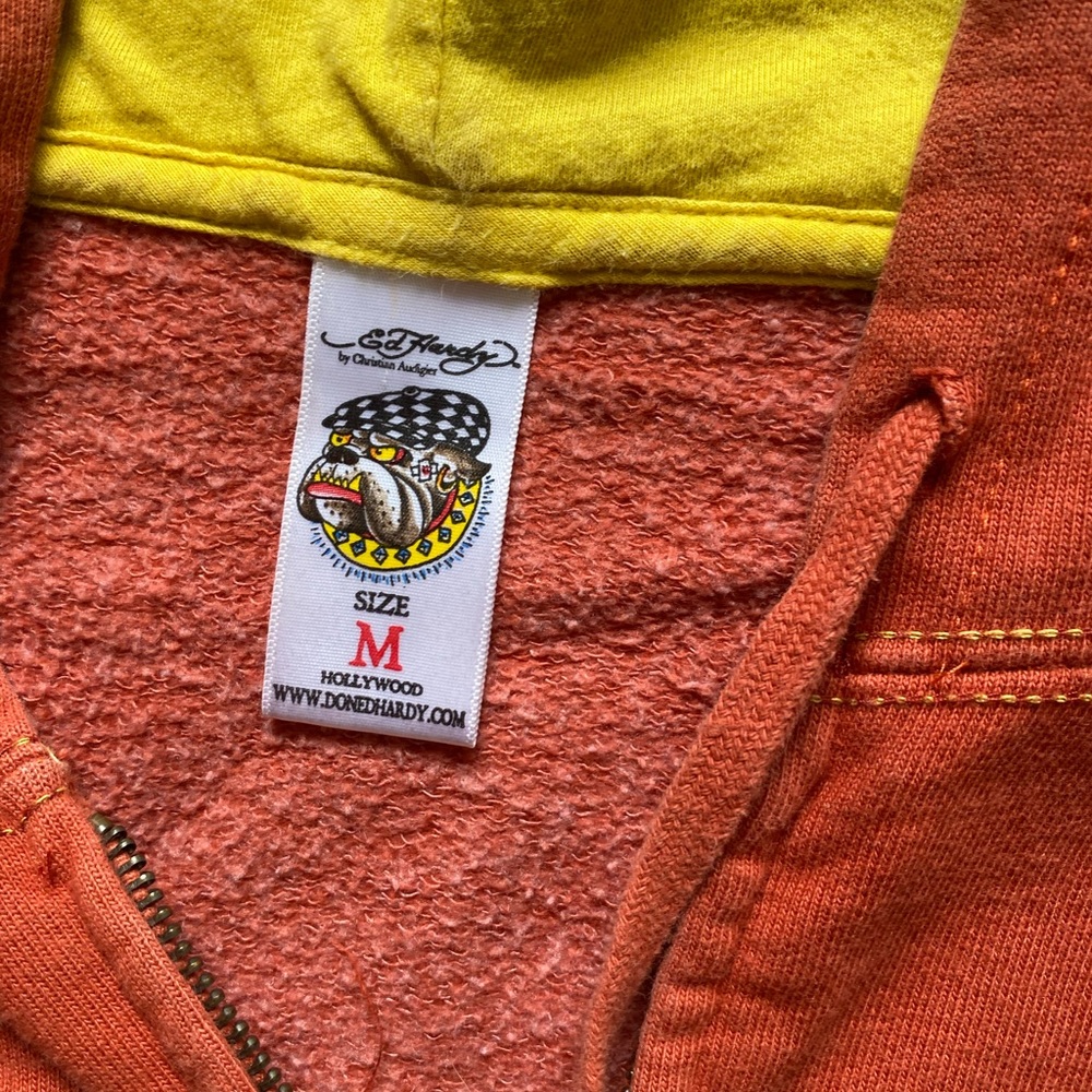 Vintage Y2k Ed Hardy Zip Up Hoodie - Picture 9 of 9